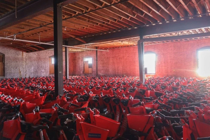 E-bikes in warehouse