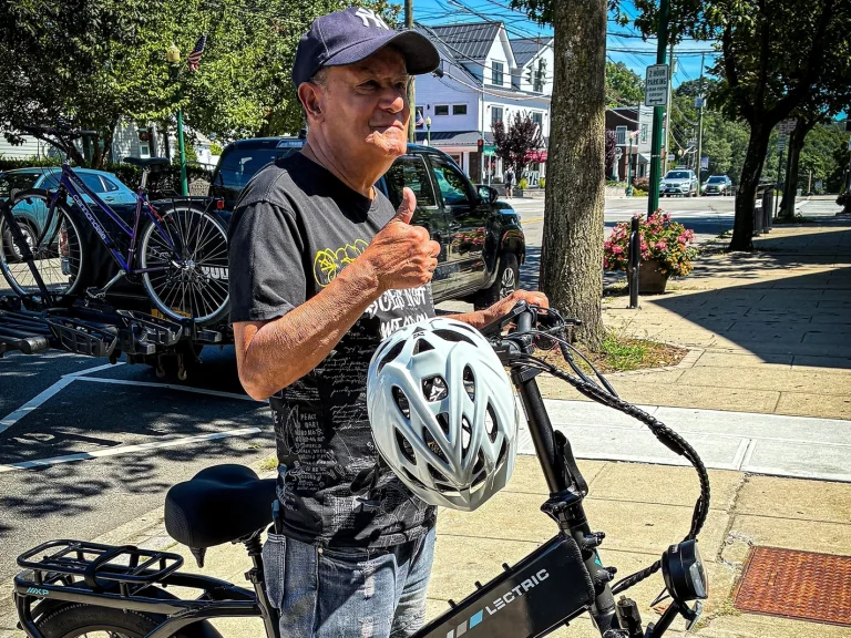 e-bike rider in new york state
