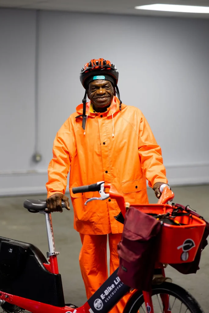 Darrel, an E-bike Library rider, road the most bikes in the entire pilot!